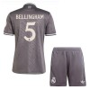 Maglia ufficiale Real Madrid Bellingham 5 Alternativa 2024-25 per Bambino